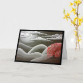 Roter Tree weinen - Lieder 4:11 Grußkarte Karte (Gelbe Blume)