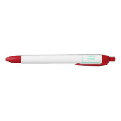 Roter Trimmstift, schwarze Tinte Kugelschreiber (Unterseite)