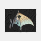 Roter Trommelfisch Schwanz Roter Trommelfisch Hemd Fleecedecke (Vorderseite (Horizontal))