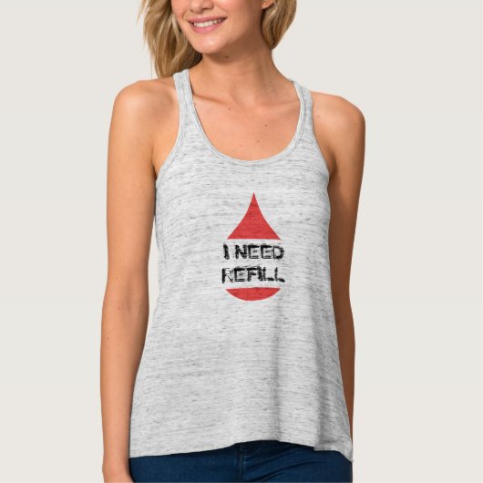 Roter Tropfen nachfüllen Tank Top (Vorderseite)