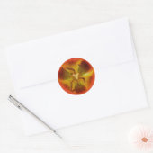 Roter Tulip Heart Sticker (Umschlag)