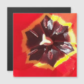 Roter Tulip Magnetkarte (Vorne/Hinten)