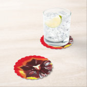 Roter Tulip Papier Untersetzer (Vor Ort)