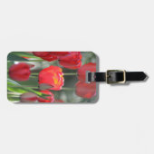 Roter Tulpe-Gepäck-Umbau personalisiert Gepäckanhänger (Vorderseite horizontal)