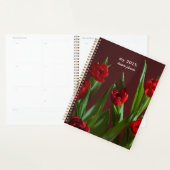 Roter Tulpen-Träume-Planer Planer (Anzeige)