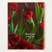 Roter Tulpen-Träume-Planer Planer (Rückseite)