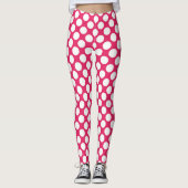 Roter Tupfen Custom – Elegante Mode Leggings (Vorderseite)