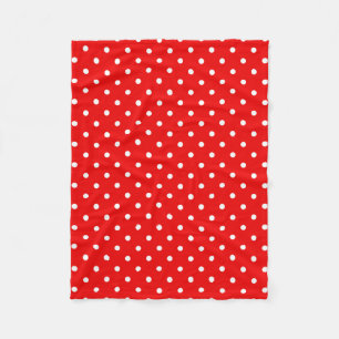 Roter Tupfen Fleecedecke