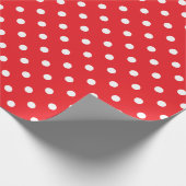 Roter Tupfen Geschenkpapier (Ecke)