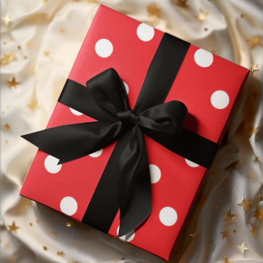 Roter Tupfen Geschenkpapier