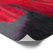 Roter Turban auf Grau 2014 Poster (Ecke)