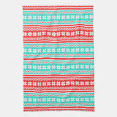 Roter Türkis-norwegisches Küchentuch (Vertikal)