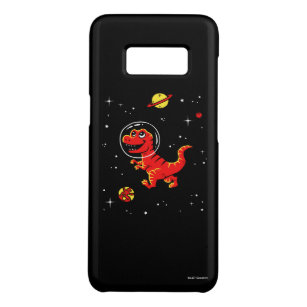 Roter Tyrannosaurus Rex Dinos im Raum Case-Mate Samsung Galaxy S8 Hülle