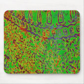 Roter u. grüner Batik abstraktes Mousepad (Vorne)