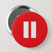 Roter u. weißer Pausen-Knopf Button (Vorne & Hinten)