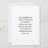 Roter Umschlag - Hong Bao Einladung (Rückseite)