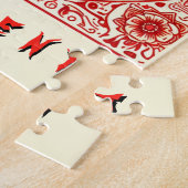 Roter Unabhängiger Tiger Puzzle (Seite)