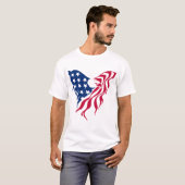 Roter und blauer Adler T-Shirt (Vorne ganz)
