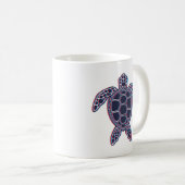 Roter und blauer Anaglypheneffekt 3D-Glitch-Effekt Kaffeetasse (VorderseiteRechts)