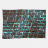 Roter und blauer Farbeffekt, Gitter oder Kratzstei Geschirrtuch (Horizontal)