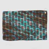 Roter und blauer Farbeffekt, Gitter oder Kratzstei Golfhandtuch (Horizontal)