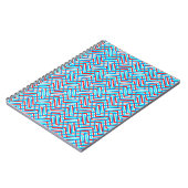 Roter und blauer Grafik-Print Notizblock (Linke Seite)