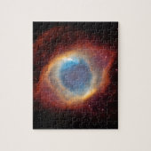 Roter und Blauer Helix Nebel NGC 7293 Planetennebe Puzzle (Vertikal)