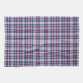 Roter und Blauer Klassischer Karo Geschirrtuch (Horizontal)