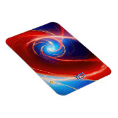 Roter und Blauer kosmischer Spiral Magnet (Rechte Seite)