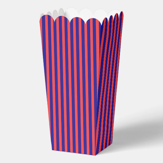 Roter und Blauer Popcorn Geschenkschachtel (Rückseite)