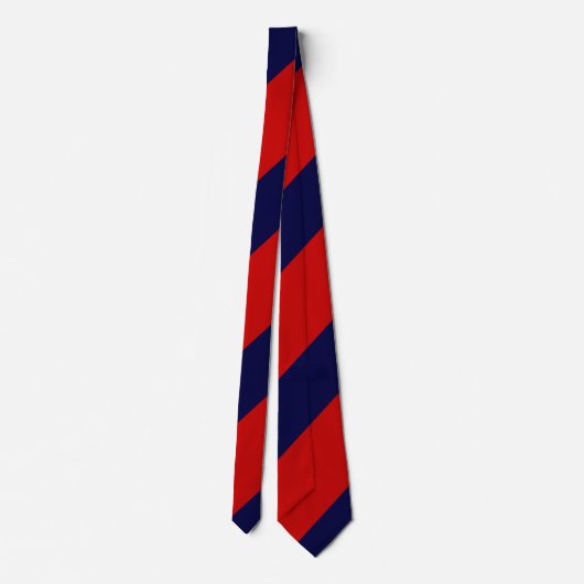 Roter und blauer Streifen Krawatte (Rückseite)