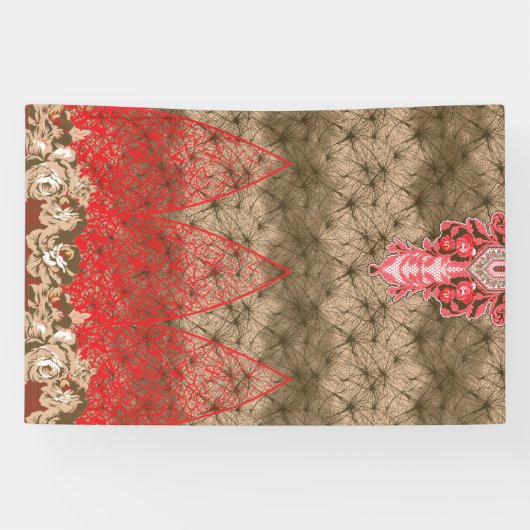 roter und brauner Hintergrund mit roter Grenze Banner (Horizontal)