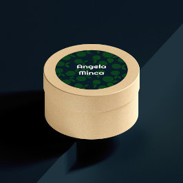 Roter und dunkelblauer Zitrusfrüchteaufkleber Runder Aufkleber