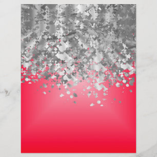 Roter und falscher Glitter Flyer