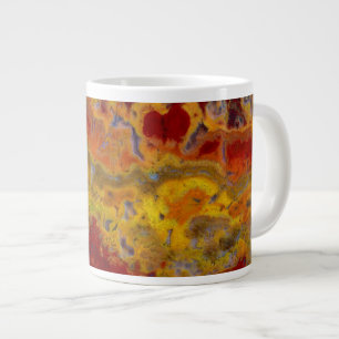 Roter und gelber Crayloa Jasper Jumbo-Tasse