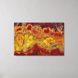 Roter und gelber Crayloa Jasper Leinwanddruck