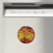 Roter und gelber Crayloa Jasper Magnet (In Situ (Geschirrspüler))