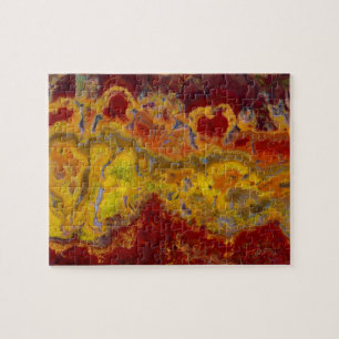 Roter und gelber Crayloa Jasper Puzzle