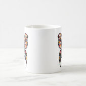Roter und gelber Haida-Geist-Schmetterling Kaffeetasse (Mittel)