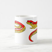 Roter und Gelber Salamander Kaffeetasse (Mittel)