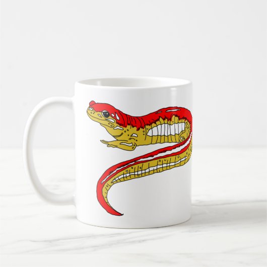 Roter und Gelber Salamander Kaffeetasse (Links)