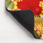 Roter und Gelber Seestern Mousepad (Ecke)