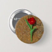 Roter und Gelber Tulip Button (Vorne & Hinten)