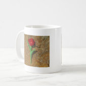 Roter und Gelber Tulip Kaffeetasse (Vorderseite Links)