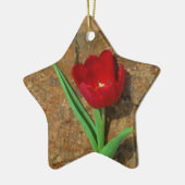 Roter und Gelber Tulip Keramikornament (Links)