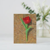 Roter und Gelber Tulip Postkarte (Stehend Vorderseite)