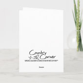 roter und gelber Zuchttraktor Karte (Rückseite)