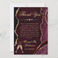 Roter und goldener Glitter-Achat- und Marmor-Hochz