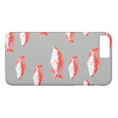 Roter und Grauer Fisch Case-Mate iPhone Hülle (Rückseite (Horizontal))