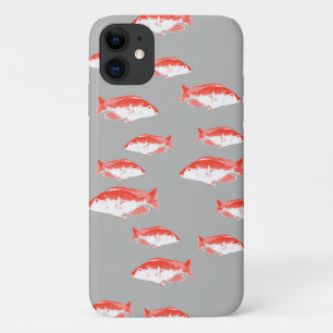 Roter und Grauer Fisch Case-Mate iPhone Hülle